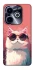 Чохол на Infinix Hot 40i Сat with glasses фото 1 з 1