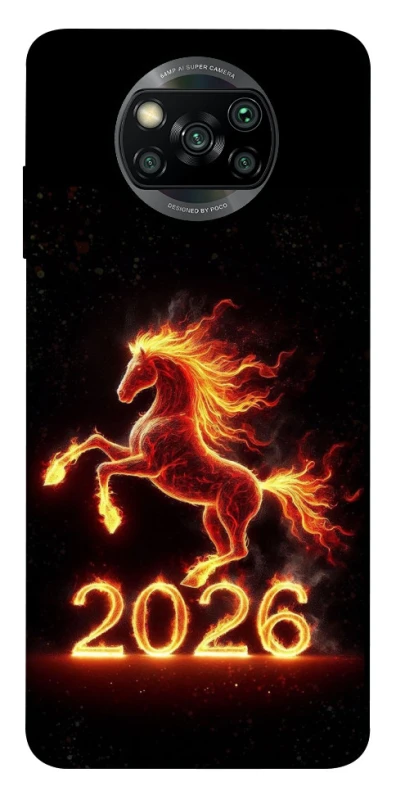 Чохол на Xiaomi Poco X3 NFC / Poco X3 Pro Red Fire Horse ver.1 фото 1 з 1