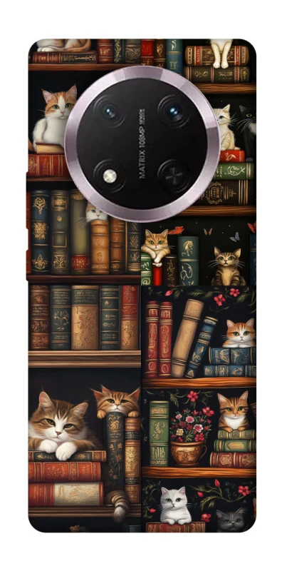 Чохол на Honor X9c Cats & Books фото 1 з 1