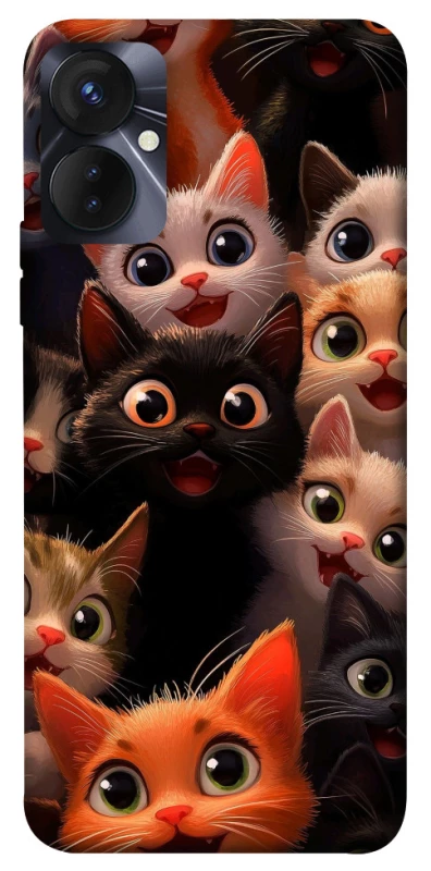 Чохол на TECNO Spark 9 Pro happy cats фото 1 з 1