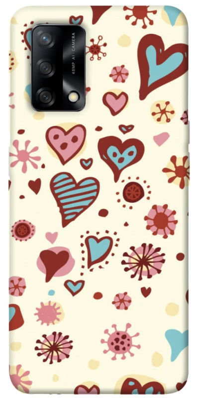 Чохол на Oppo A74 4G Pretty hearts фото 1 з 1