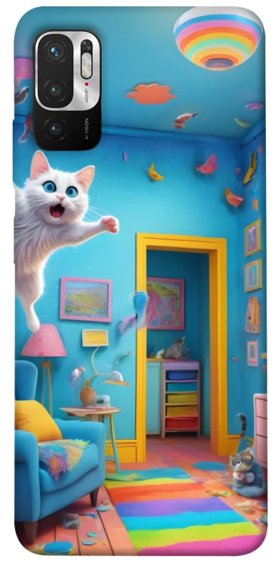 Чохол на Xiaomi Poco M3 Pro 4G / 5G crazy cat фото 1 з 1