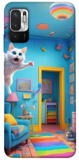 Чохол на Xiaomi Redmi Note 10 5G crazy cat фото 1 з 1