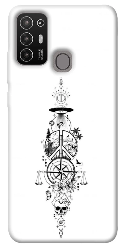 Чехол на ZTE Blade A52 Tattoo ver.7 фото 1 из 1