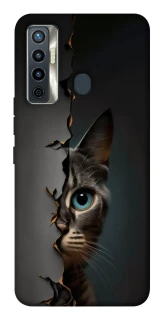 Чохол на TECNO Camon 17 Кіт-підглядач v2 фото 1 з 1
