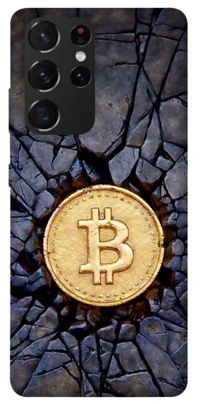 Чохол на Samsung Galaxy S21 Ultra Bitcoin cracks фото 1 з 1