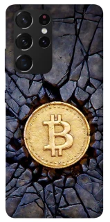 Чохол на Samsung Galaxy S21 Ultra Bitcoin cracks фото 1 з 1