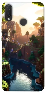 Чехол на Huawei P Smart+ (nova 3i) Minecraft sunset фото 1 из 1