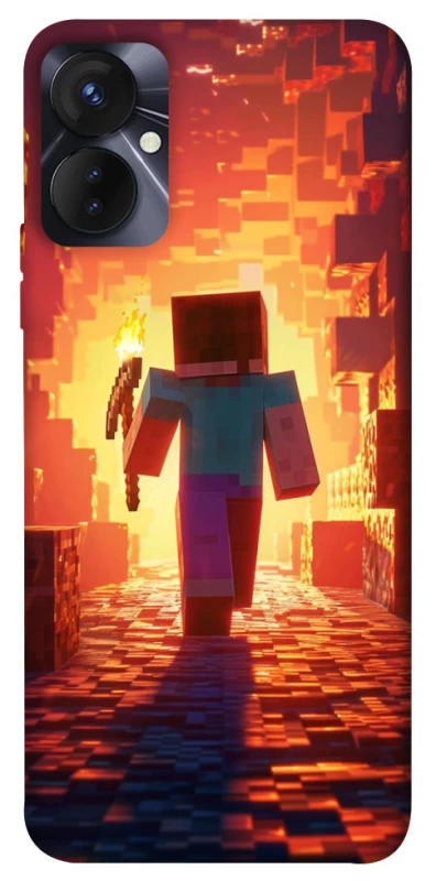 Чехол на TECNO Spark 9 Pro Minecraft adventure фото 1 из 1