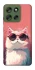 Чохол на Motorola Moto G56 5G Сat with glasses фото 1 з 1