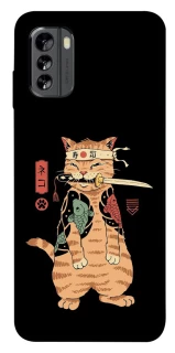 Чохол на Nokia G60 Кіт-самурай фото 1 з 1