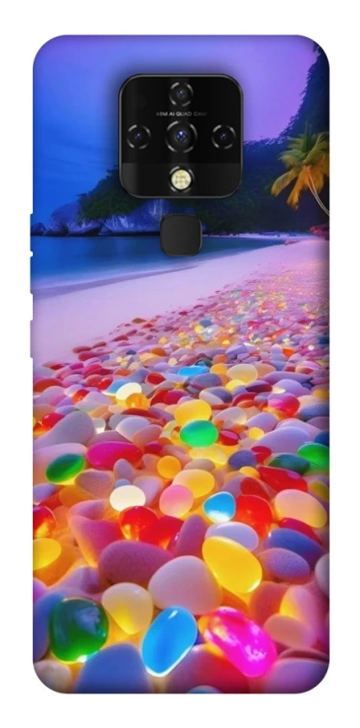 Чехол на TECNO Camon 16 SE Светящиеся камни на берегу фото 1 из 1
