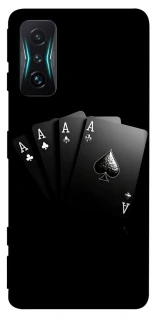 Чехол на Xiaomi Redmi K50 Gaming Black Cards фото 1 из 1