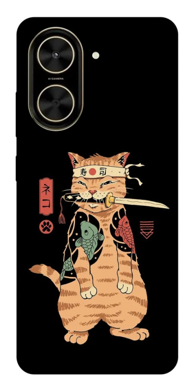 Чехол на Xiaomi Poco C71 Кот-самурай фото 1 из 1