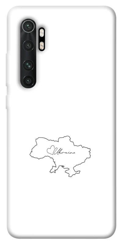 Чехол на Xiaomi Mi Note 10 Lite Ukraine map фото 1 из 1