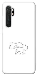 Чехол на Xiaomi Mi Note 10 Lite Ukraine map фото 1 из 1