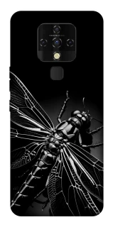 Чохол на TECNO Camon 16 SE Black dragonfly фото 1 з 1