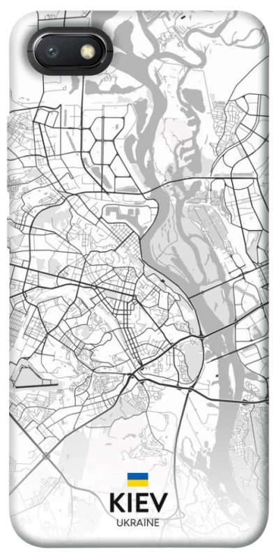 Чохол на Xiaomi Redmi 6A Kiev white map фото 1 з 1