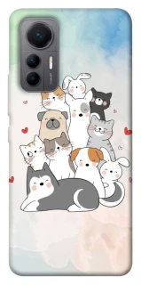 Чохол на Xiaomi 12 Lite Funny Pets ver.2 фото 1 з 1