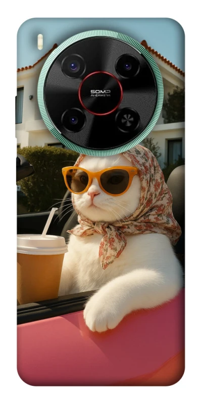 Чохол на ZTE Nubia V70 Max Stylish Cat Cruise фото 1 з 1