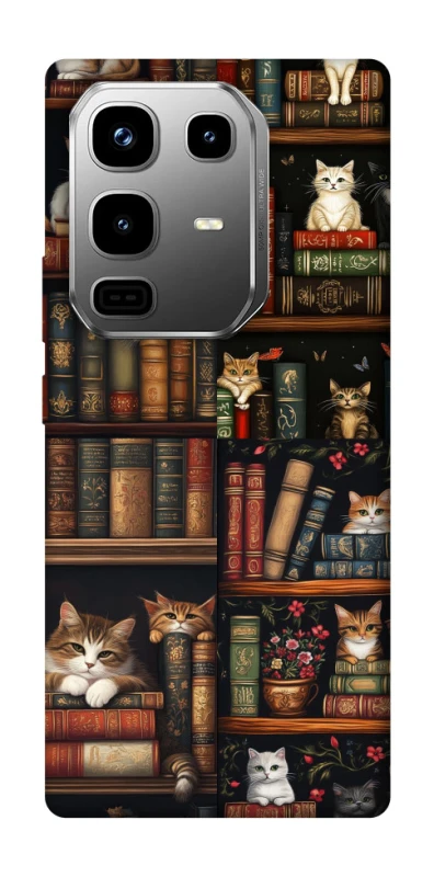Чехол на Infinix Note 50 Pro Cats & Books фото 1 из 1