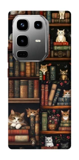 Чохол на Infinix Note 50 Pro Cats & Books фото 1 з 1