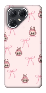 Чохол на TECNO Pova 7 Pink bows and Labubus фото 1 з 1