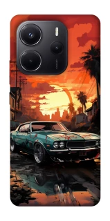 Чехол на Xiaomi Redmi Note 14 4G (Europe version) Car at sunset фото 1 из 1