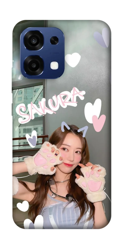 Чохол на Oppo A6 Pro 4G/5G Sakura - LE SSERAFIM фото 1 з 2