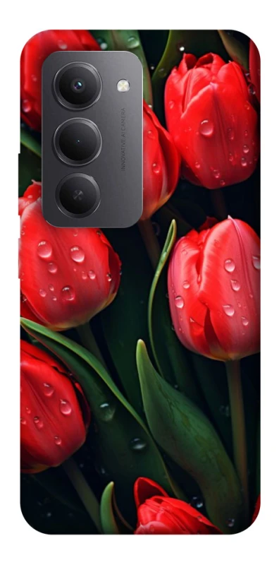 Чохол на Xiaomi Redmi 15 (EU) Червоні тюльпани фото 1 Чохол на Xiaomi Redmi 15 (EU) Червоні тюльпани фото 1 з 1