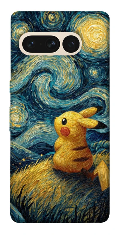 Чохол на Google Pixel 7 Pro Pikachu and Van Gogh фото 1 з 1