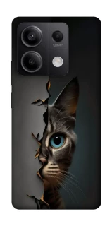 Чехол на Xiaomi Redmi Note 13 5G Кот-подглядыватель v2 фото 1 из 1