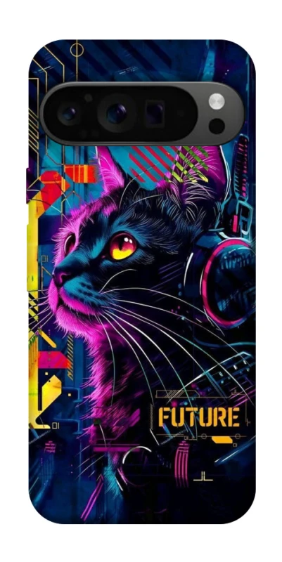 Чохол на Google Pixel 9 Pro Cyber Cat v2 фото 1 з 1