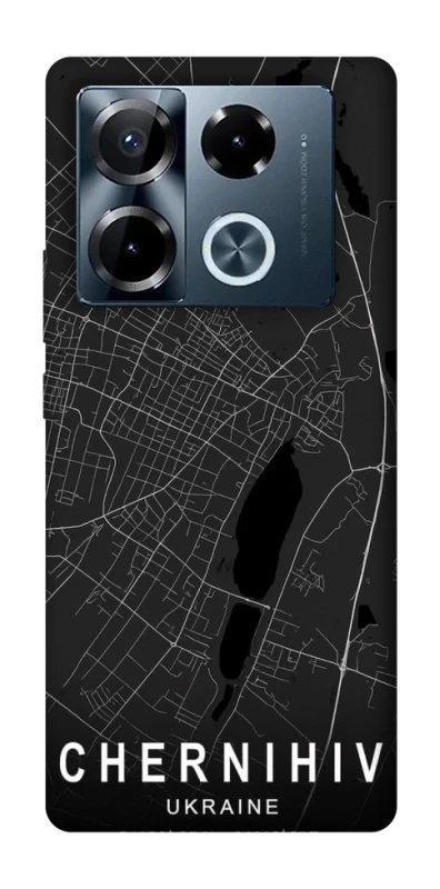 Чехол на Infinix Note 40 Pro 4G Chernihiv map фото 1 из 1