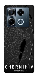Чехол на Infinix Note 40 Pro 4G Chernihiv map фото 1 из 1