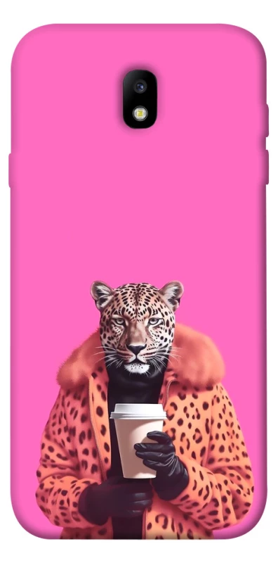 Чохол на Samsung J730 Galaxy J7 (2017) Леопард з кавою фото 1 з 1