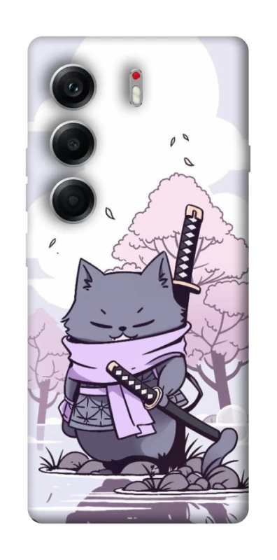 Чехол на Tecno Camon 40 Samurai cat фото 1 из 1