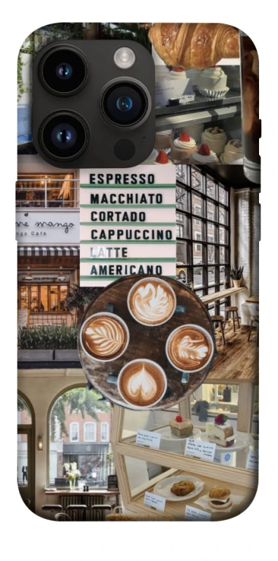 Чехол на Apple iPhone 14 Pro (6.1") Coffee collage ver.5 фото 1 из 1