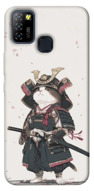 Чохол на Infinix Hot 10 Lite Samurai Cat Warrior фото 1 з 1