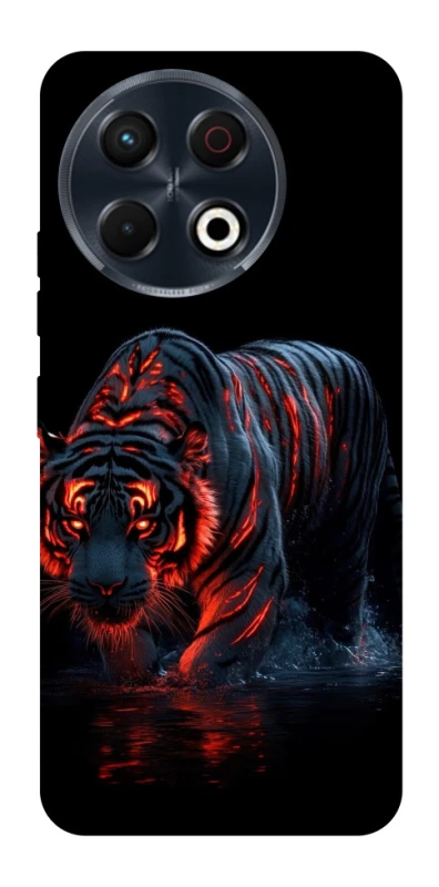 Чохол на TECNO Spark 30 Pro (KL7) fire tiger фото 1 з 1