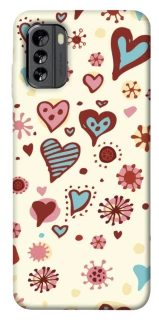 Чехол на Nokia G60 Pretty hearts фото 1 из 1