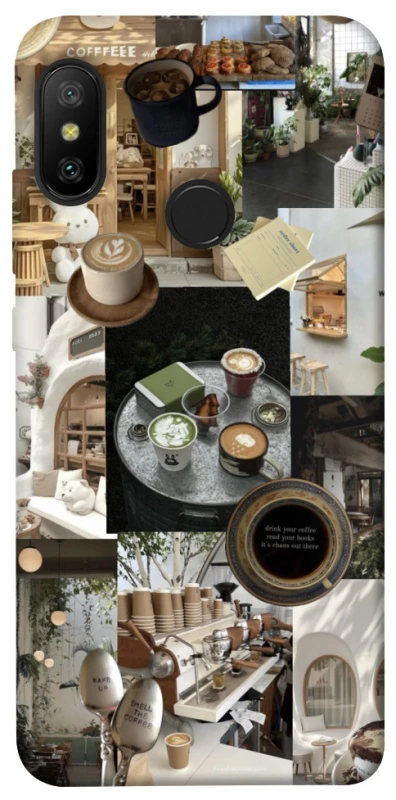 Чохол на Xiaomi Mi A2 Lite / Xiaomi Redmi 6 Pro Coffee collage ver.4 фото 1 з 1