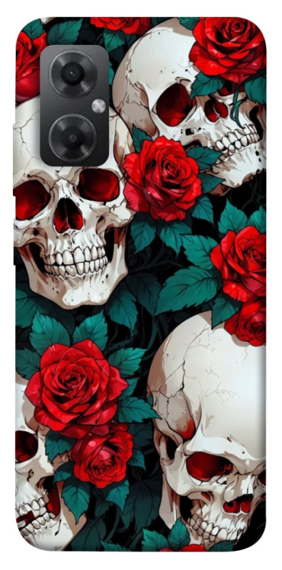 Чохол на Xiaomi Redmi Note 11R skull and rose фото 1 з 1