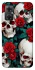 Чохол на Xiaomi Redmi Note 11R skull and rose фото 1 з 1