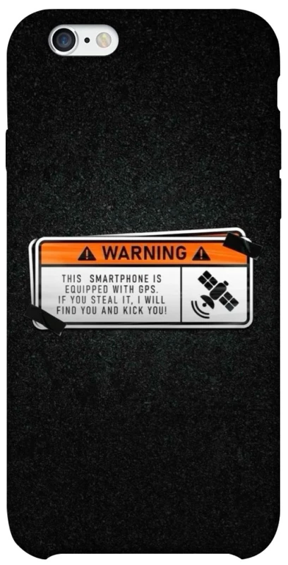 Чохол на Apple iPhone 6/6s (4.7") Warning фото 1 з 1
