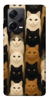 Чехол на Xiaomi Redmi Note 12 Pro+ 5G Colorful Cat Collage фото 1 из 1