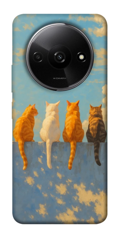 Чехол на Xiaomi Redmi A3 cats on wall фото 1 из 1