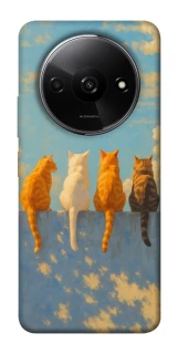 Чехол на Xiaomi Redmi A3 cats on wall фото 1 из 1