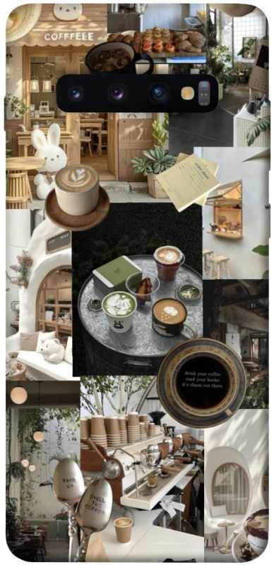 Чохол на Samsung Galaxy S10+ Coffee collage ver.4 фото 1 з 1