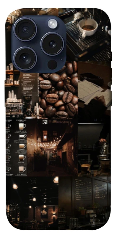 Чехол на Apple iPhone 15 Pro (6.1") Coffee collage ver.1 фото 1 из 1